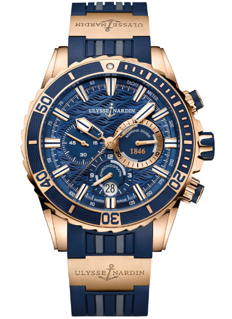 Replica Ulysse Nardin Diver Chronograph Watch 1502-151-3/93